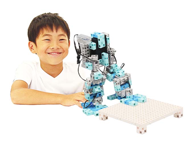 子供の笑顔とロボット